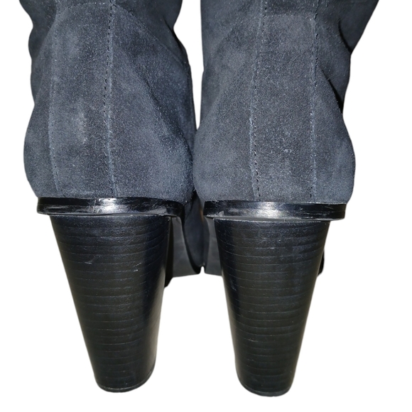 Very Volatile Suede Convertable Tassel Boots in Black Size 7 - Picture 7 of 11